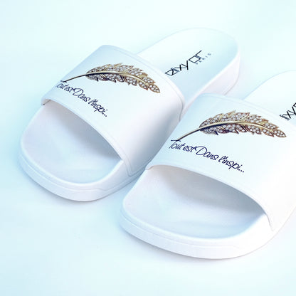 Claquettes TEDL'I – "Tout est dans l’inspi" Blanc