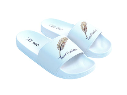 Claquettes TEDL'I – "Tout est dans l’inspi" Blanc