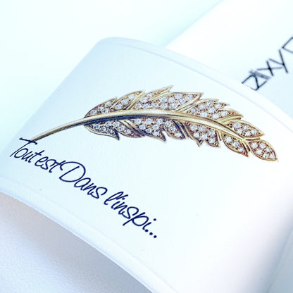 Claquettes TEDL'I – "Tout est dans l’inspi" Blanc