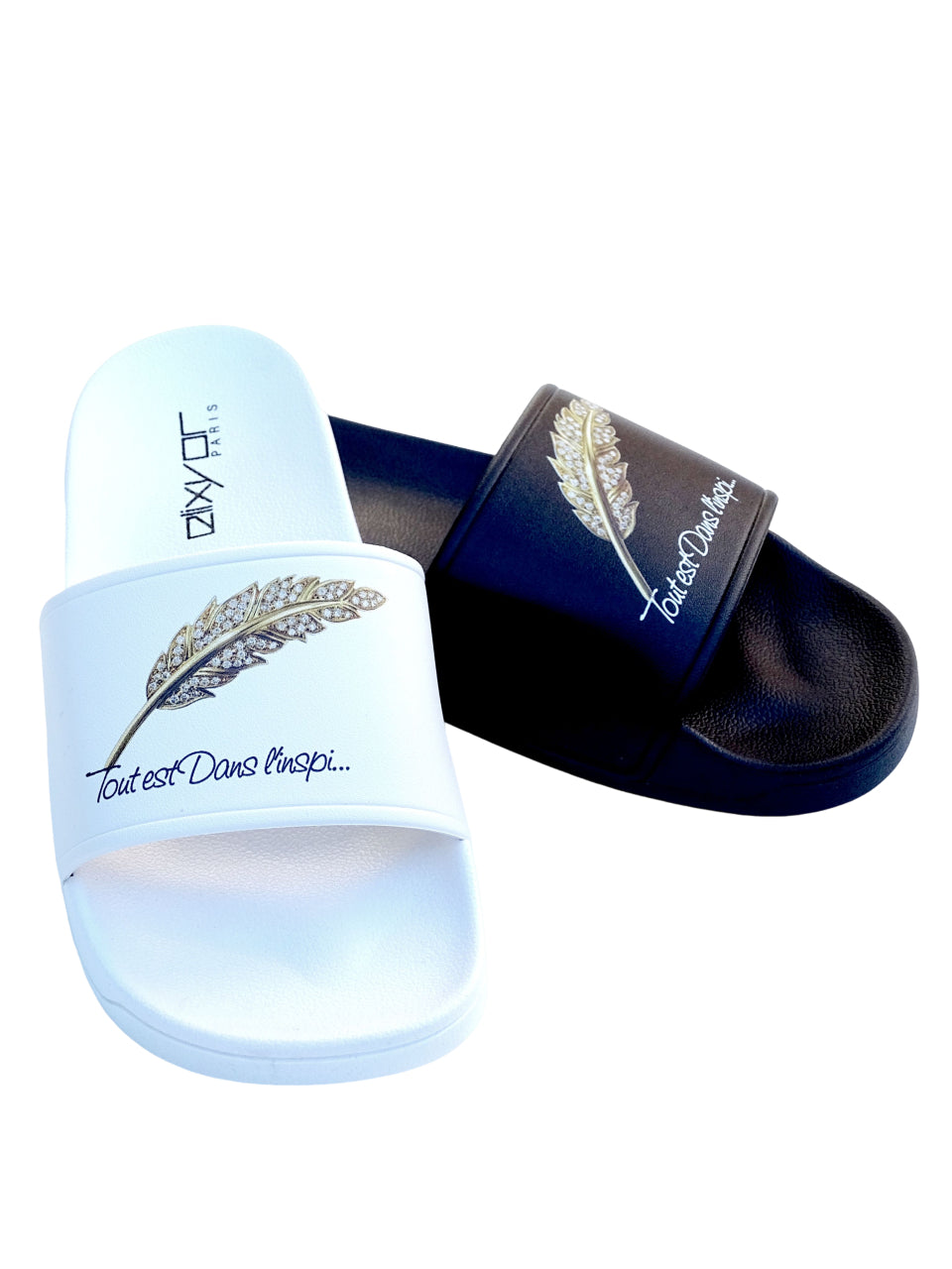 Claquettes TEDL'I – "Tout est dans l’inspi" Noir